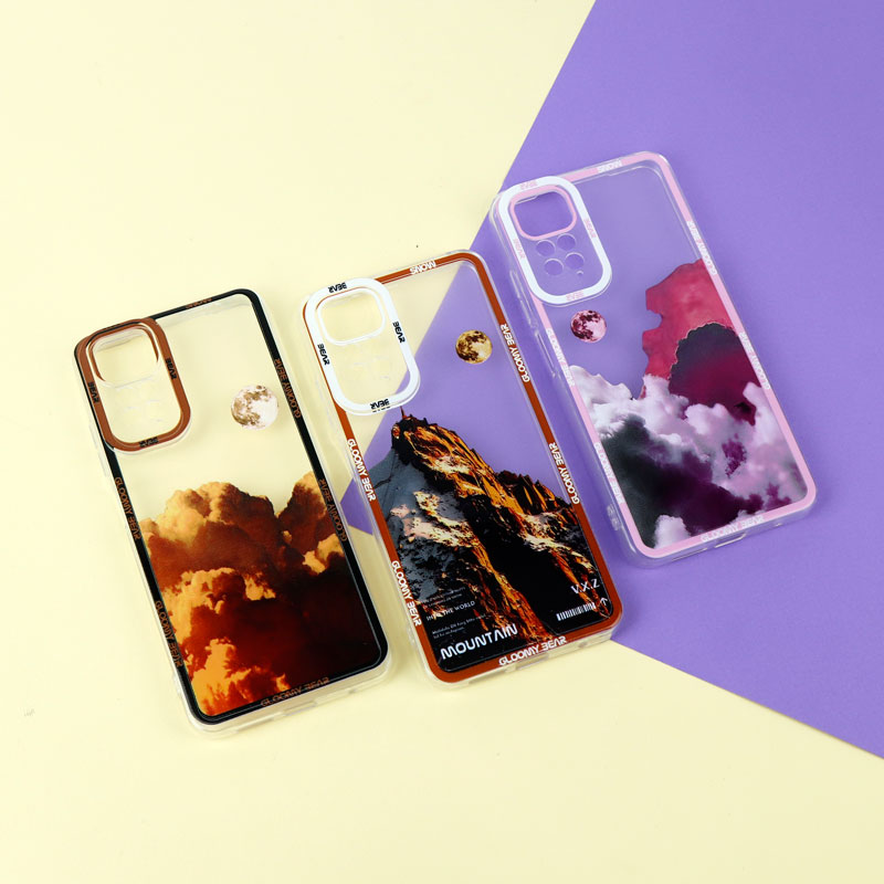 قاب ژله ای شفاف طرح کوهستان محافظ لنزدار Xiaomi Redmi Note 11 / 11S