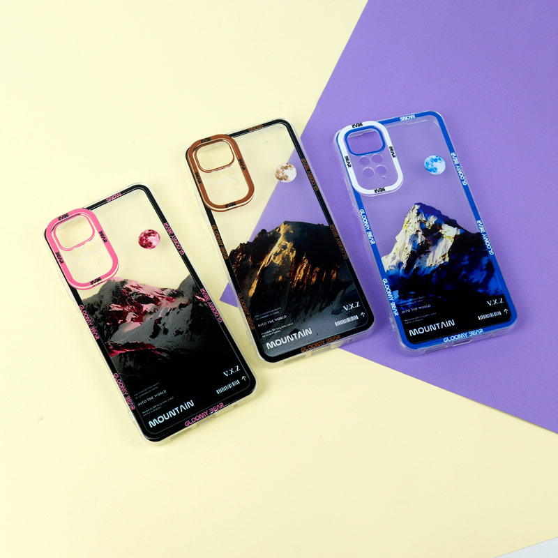 قاب ژله ای شفاف طرح کوهستان محافظ لنزدار Xiaomi Redmi Note 11 / 11S