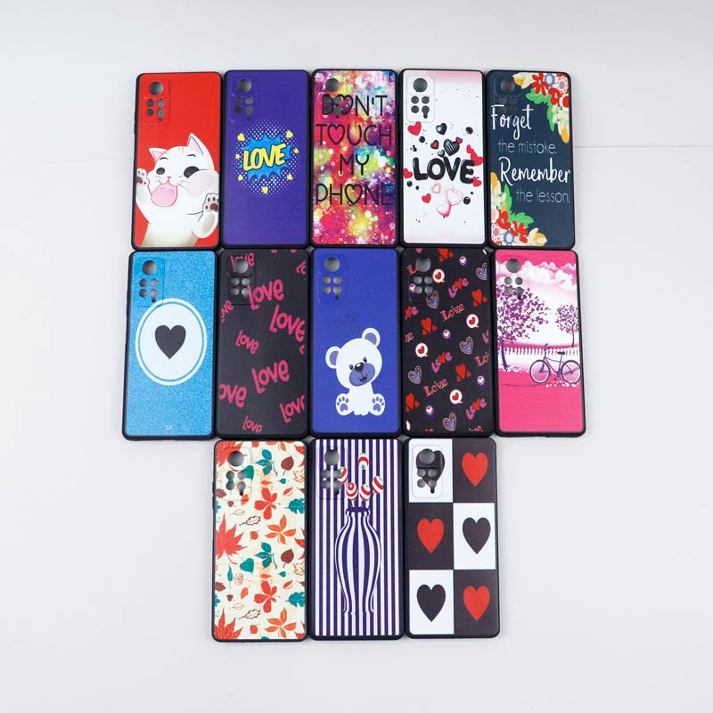 قاب دور ژله ای طرحدار دخترانه محافظ لنزدار ایرانی Xiaomi Redmi Note 11 Pro