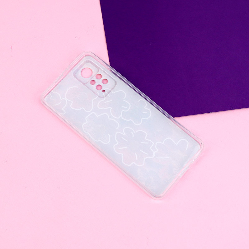 قاب ژله ای طرحدار گل برجسته محافظ لنزدار Xiaomi Redmi Note 11 Pro