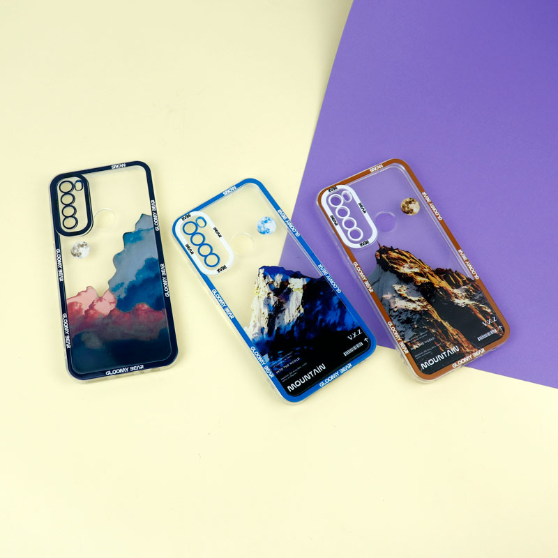 قاب ژله ای شفاف طرح کوهستان محافظ لنزدار Xiaomi Redmi Note 8