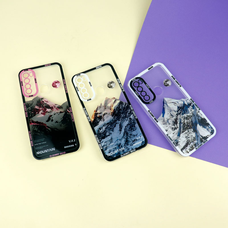 قاب ژله ای شفاف طرح کوهستان محافظ لنزدار Xiaomi Redmi Note 8