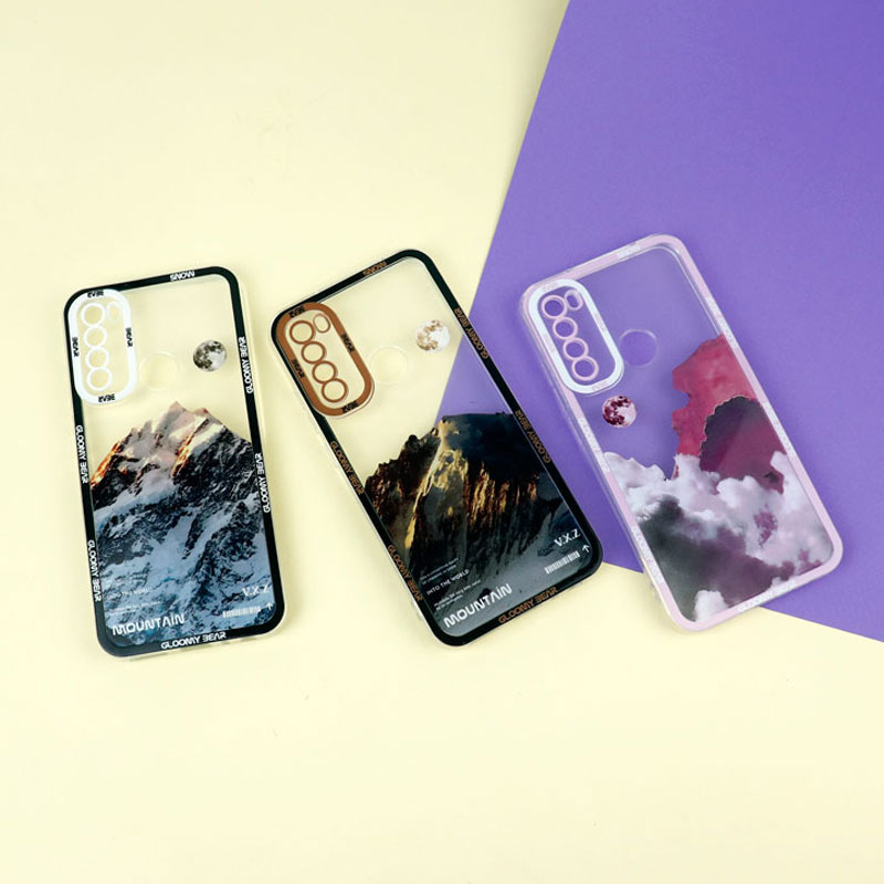 قاب ژله ای شفاف طرح کوهستان محافظ لنزدار Xiaomi Redmi Note 8