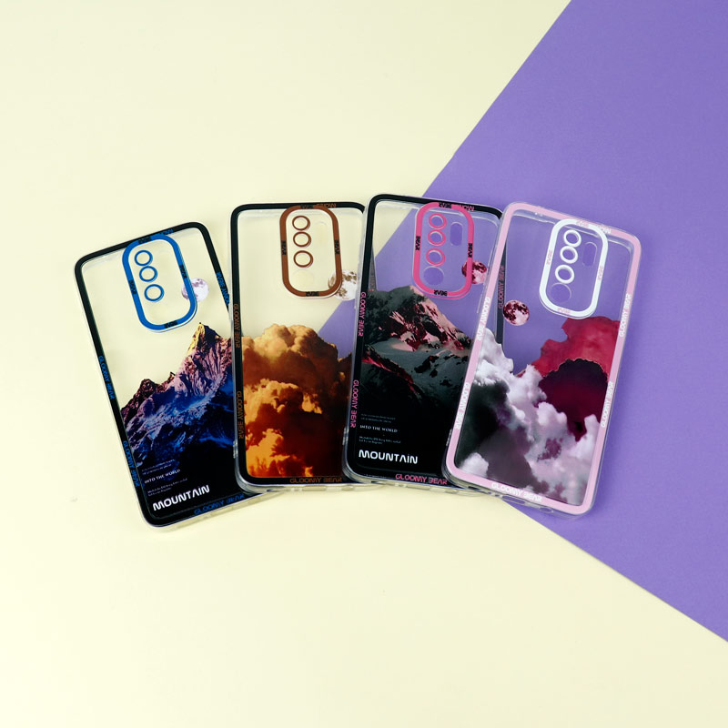 قاب ژله ای شفاف طرح کوهستان محافظ لنزدار Xiaomi Redmi Note 8 Pro