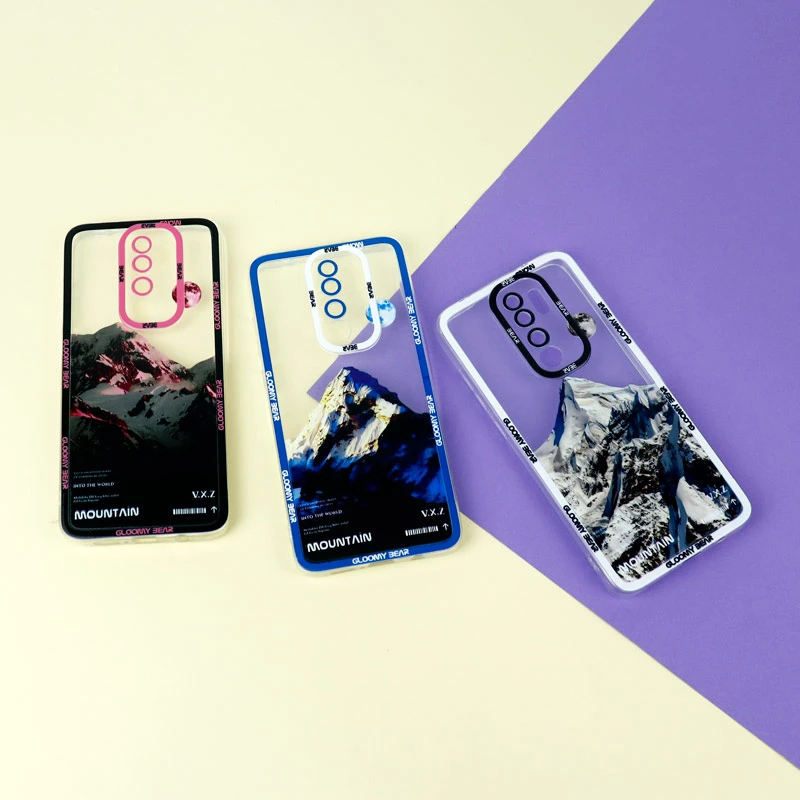 قاب ژله ای شفاف طرح کوهستان محافظ لنزدار Xiaomi Redmi Note 8 Pro