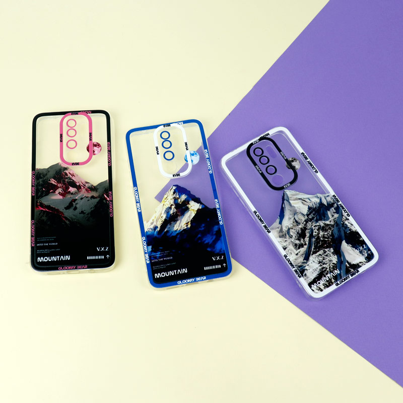 قاب ژله ای شفاف طرح کوهستان محافظ لنزدار Xiaomi Redmi Note 8 Pro