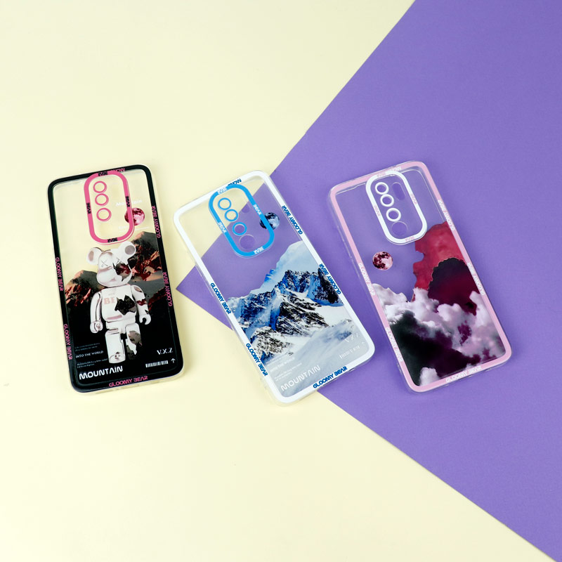 قاب ژله ای شفاف طرح کوهستان محافظ لنزدار Xiaomi Redmi Note 8 Pro