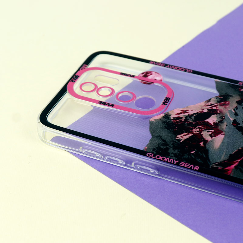 قاب ژله ای شفاف طرح کوهستان محافظ لنزدار Xiaomi Redmi Note 8 Pro