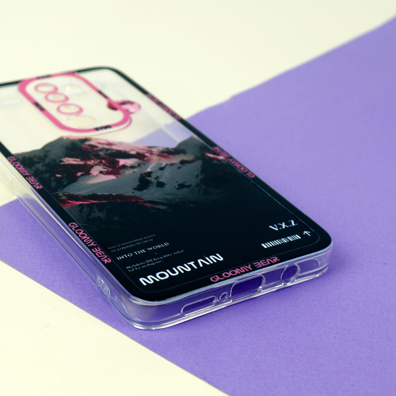 قاب ژله ای شفاف طرح کوهستان محافظ لنزدار Xiaomi Redmi Note 8 Pro