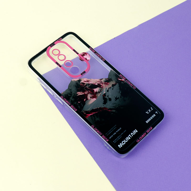 قاب ژله ای شفاف طرح کوهستان محافظ لنزدار Xiaomi Redmi Note 8 Pro