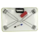 میز تحریر تاشو وایت بردی Yek Shin 40×60cm + ماژیک و تخته پاک کن