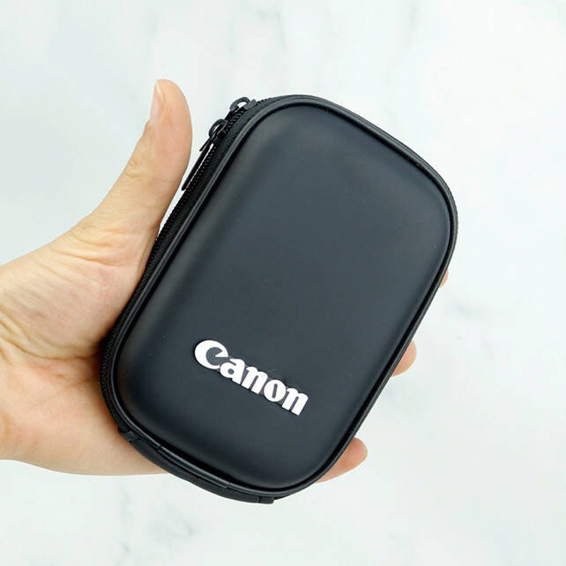 کیف چرمی Canon مشکی متوسط