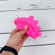 کیف هندزفری سیلیکونی طرح خرس صورتی