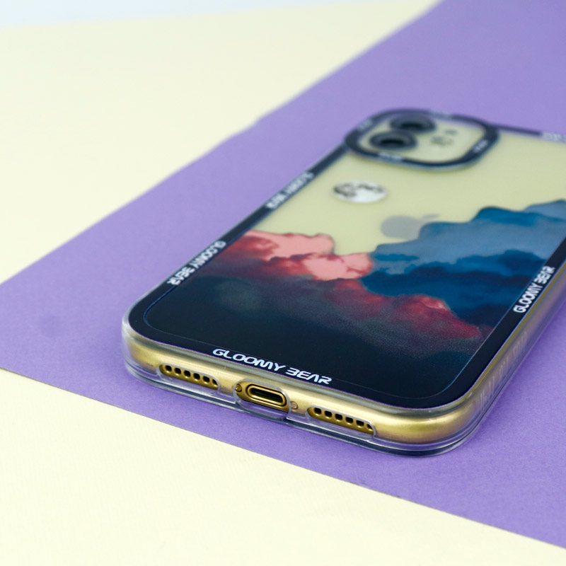 قاب ژله ای شفاف طرح کوهستان محافظ لنزدار iPhone 11