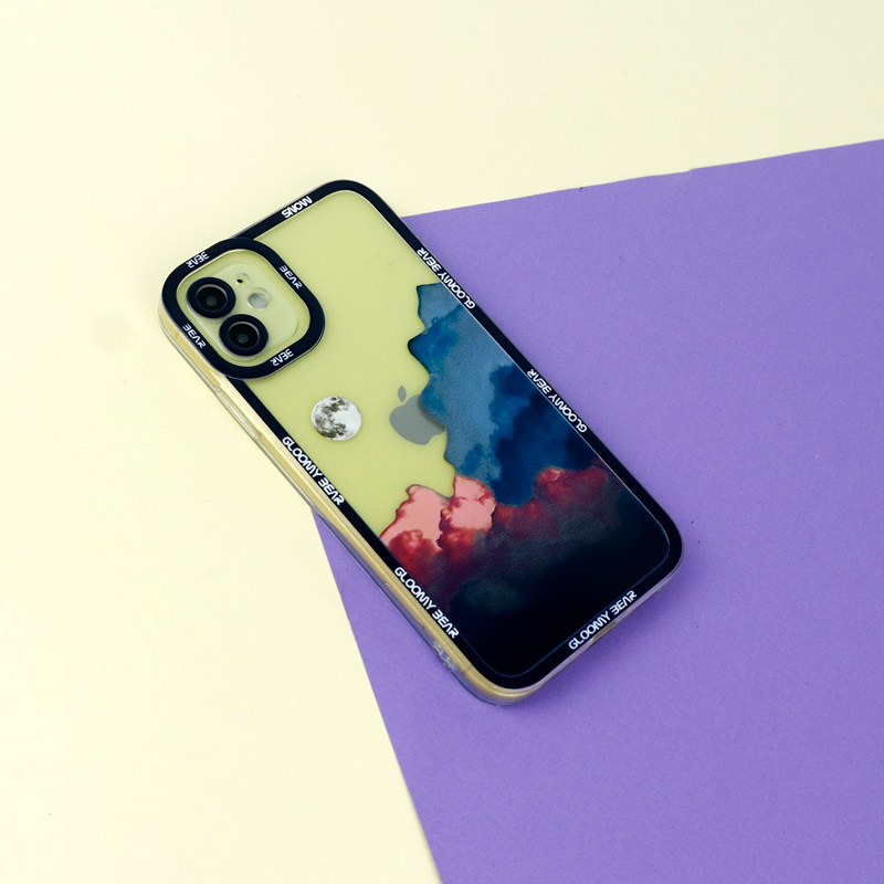 قاب ژله ای شفاف طرح کوهستان محافظ لنزدار iPhone 11