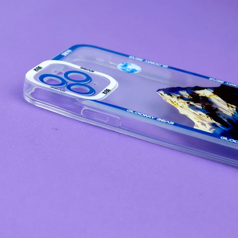 قاب ژله ای شفاف طرح کوهستان محافظ لنزدار iPhone 11 Pro