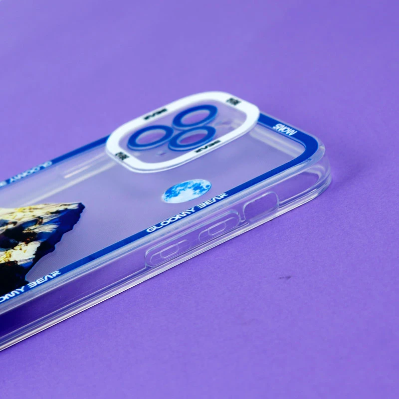 قاب ژله ای شفاف طرح کوهستان محافظ لنزدار iPhone 11 Pro