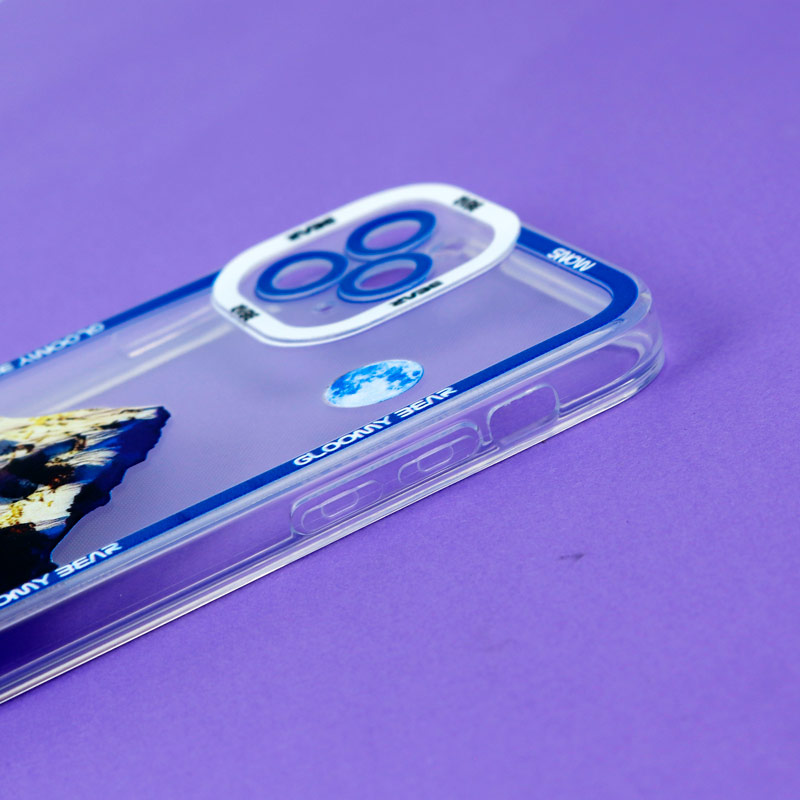 قاب ژله ای شفاف طرح کوهستان محافظ لنزدار iPhone 11 Pro