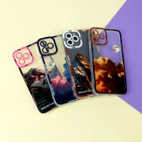 قاب ژله ای شفاف طرح کوهستان محافظ لنزدار iPhone 11 Pro