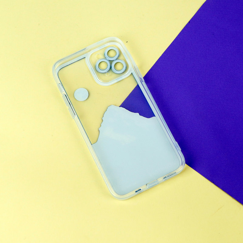 قاب ژله ای شفاف طرح کوهستان محافظ لنزدار iPhone 11 Pro