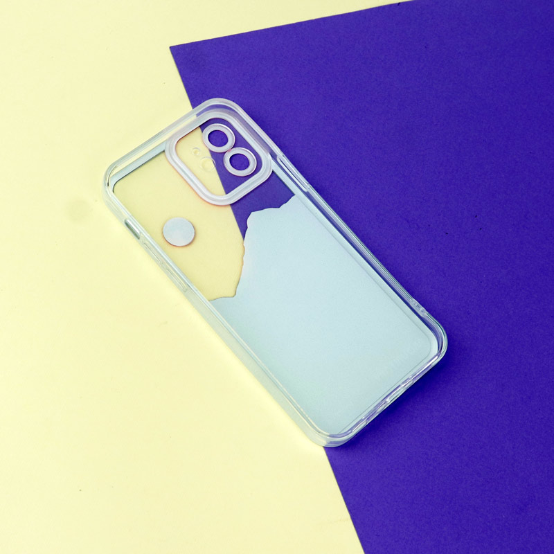 قاب ژله ای شفاف طرح کوهستان محافظ لنزدار iPhone 12