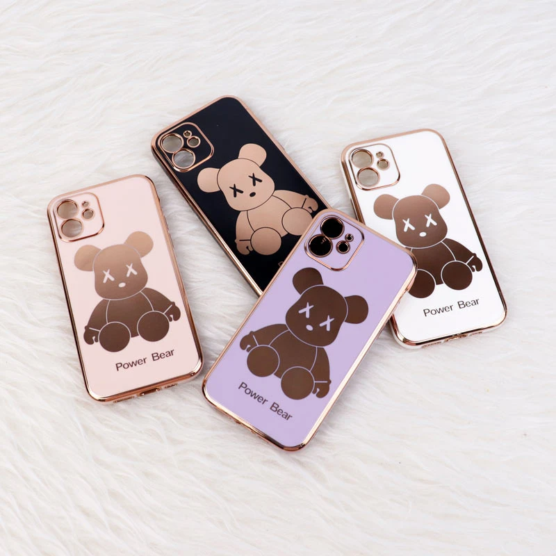 قاب My Case Power Bear آیفون iPhone 12 محافظ لنزدار