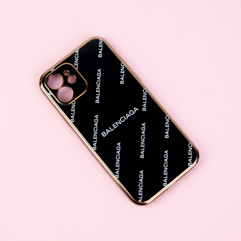 قاب طرحدار My Case محافظ لنزدار iPhone 12 مشکی