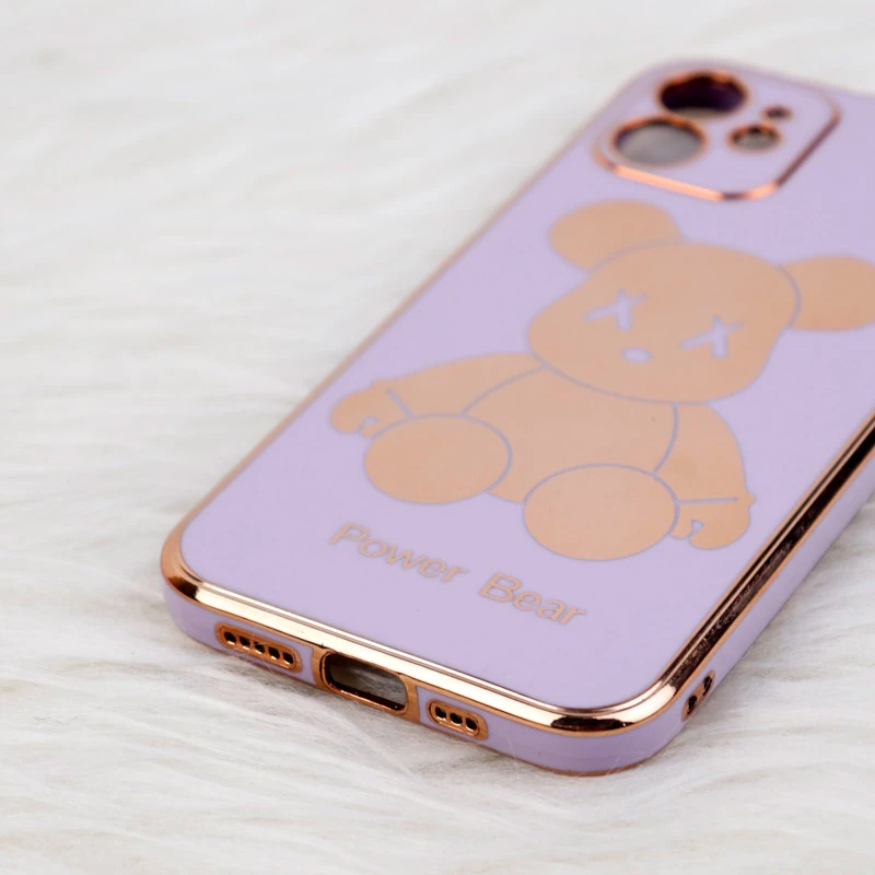 قاب My Case Power Bear آیفون iPhone 12 محافظ لنزدار