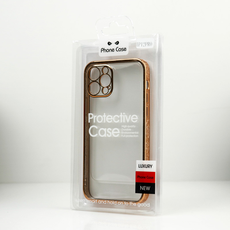 قاب شفاف دور طرحدار محافظ لنزدار iPhone 12 Pro