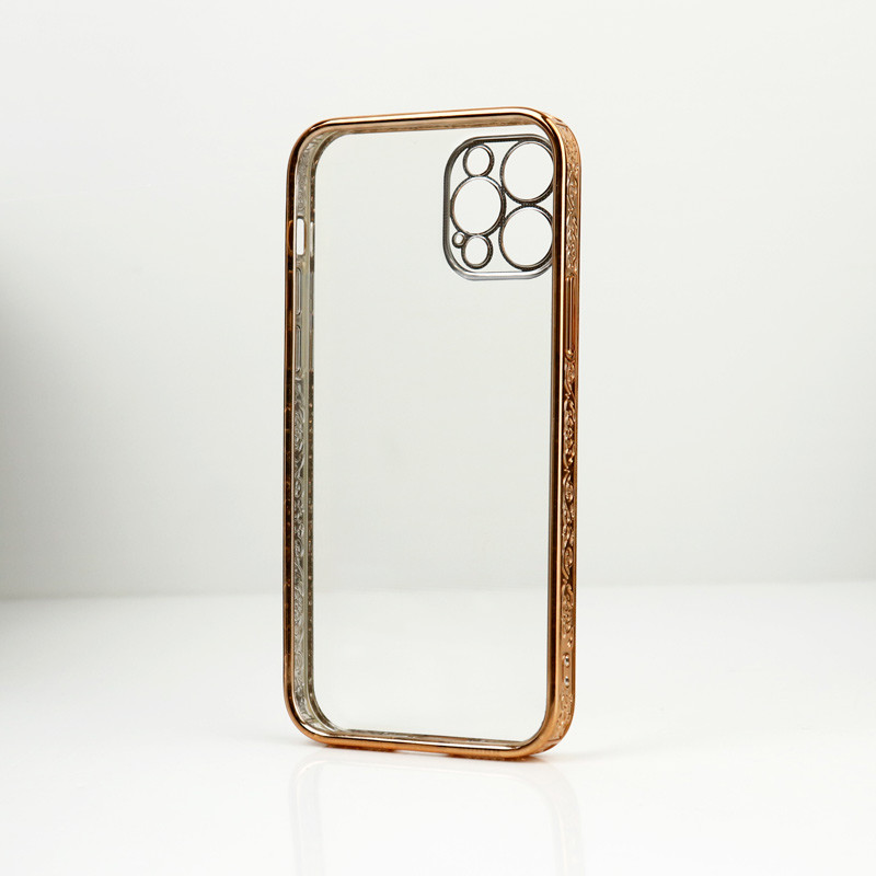 قاب شفاف دور طرحدار محافظ لنزدار iPhone 12 Pro