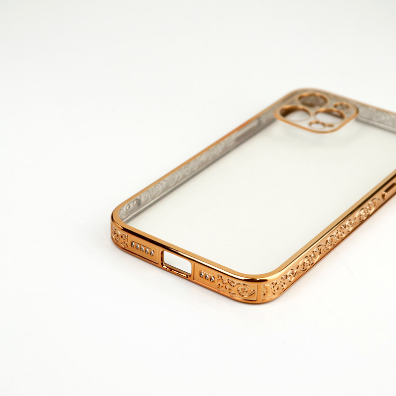 قاب شفاف دور طرحدار محافظ لنزدار iPhone 12 Pro