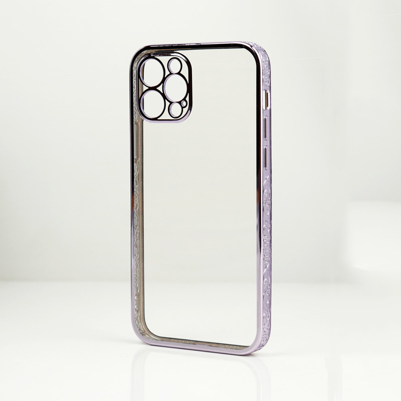 قاب شفاف دور طرحدار محافظ لنزدار iPhone 12 Pro