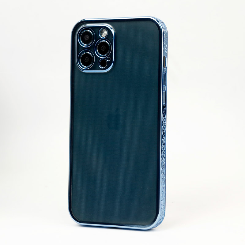 قاب شفاف دور طرحدار محافظ لنزدار iPhone 12 Pro Max