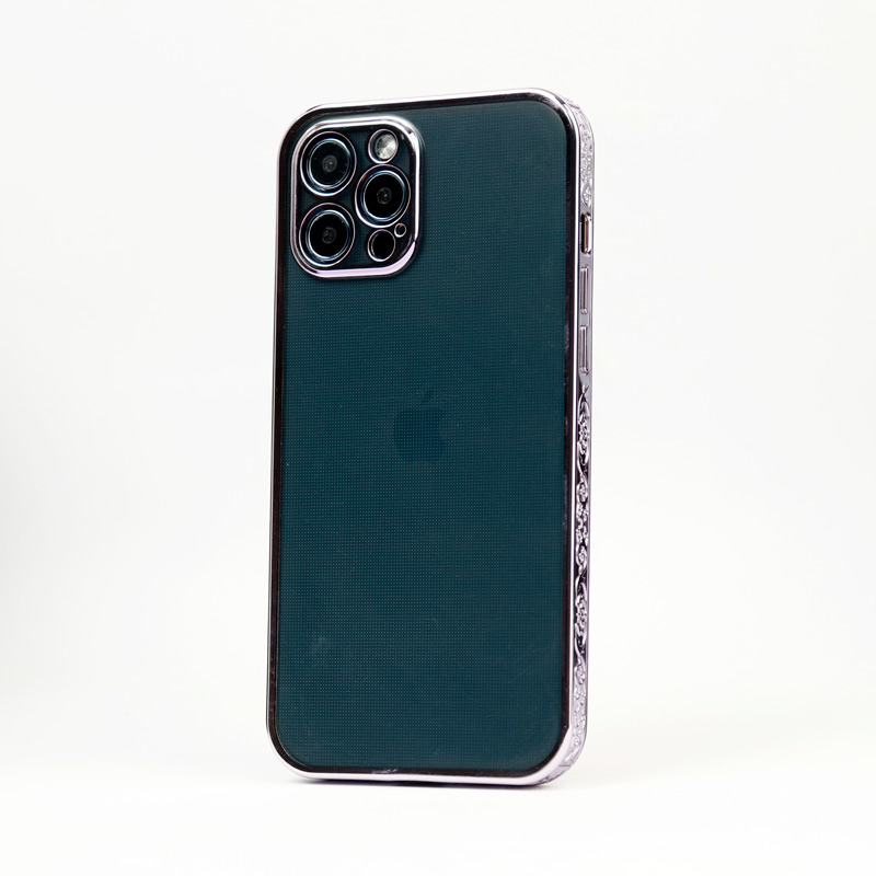 قاب شفاف دور طرحدار محافظ لنزدار iPhone 12 Pro Max