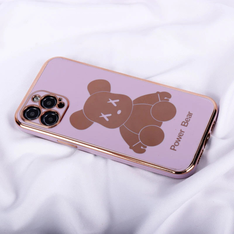 قاب My Case Power Bear آیفون iPhone 12 Pro Max محافظ لنزدار