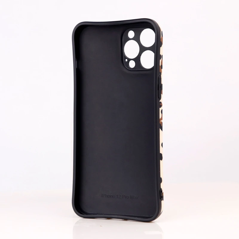 قاب طرحدار پلنگی Bear محافظ لنزدار iPhone 12 Pro Max