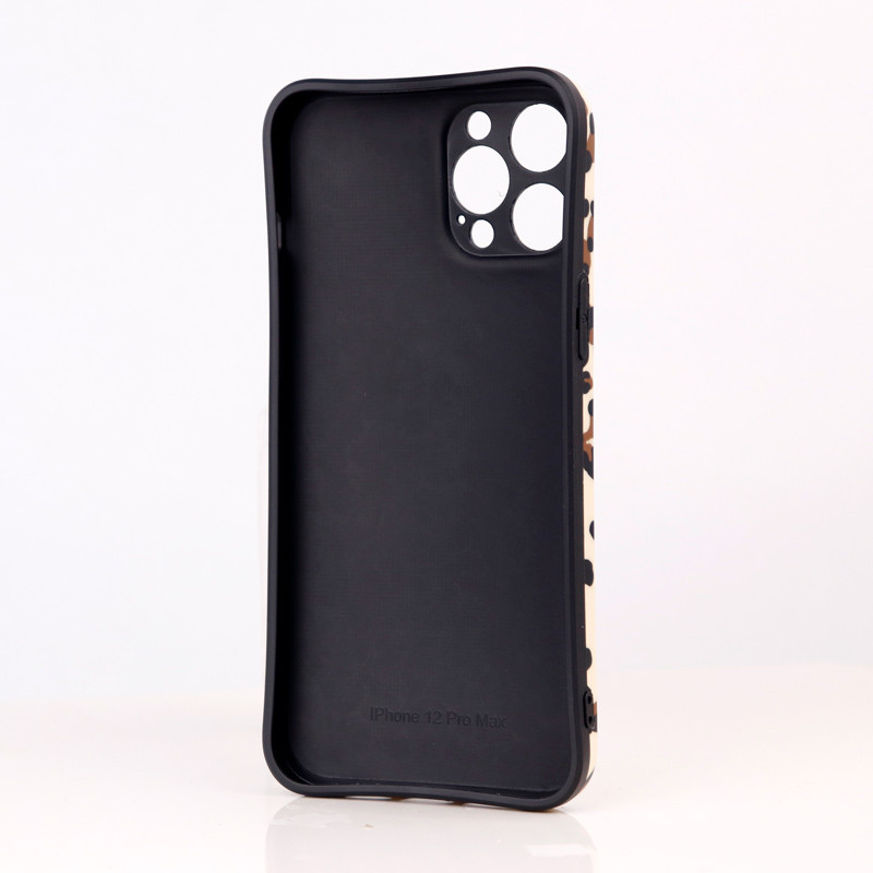 قاب طرحدار پلنگی Bear محافظ لنزدار iPhone 12 Pro Max