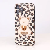 قاب طرحدار پلنگی Bear محافظ لنزدار iPhone 12 Pro Max