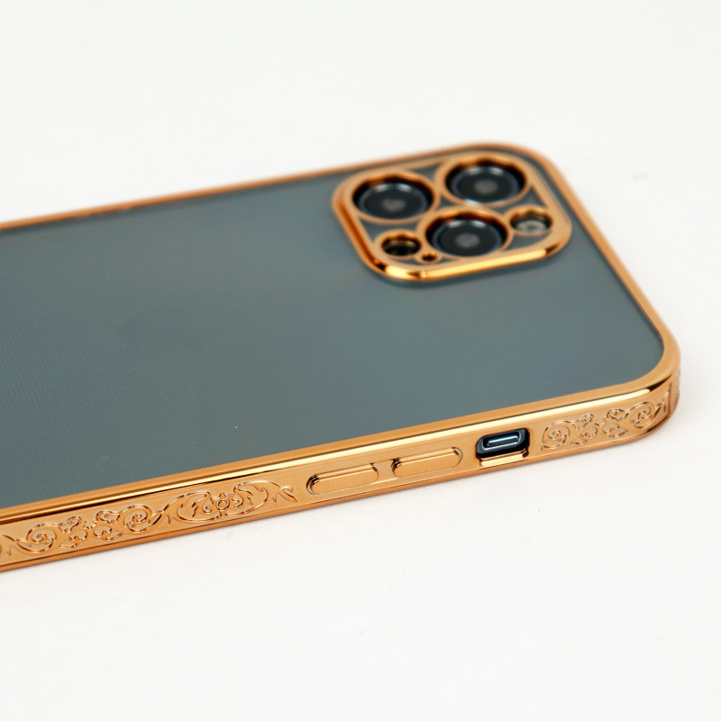 قاب شفاف دور طرحدار محافظ لنزدار iPhone 12 Pro Max