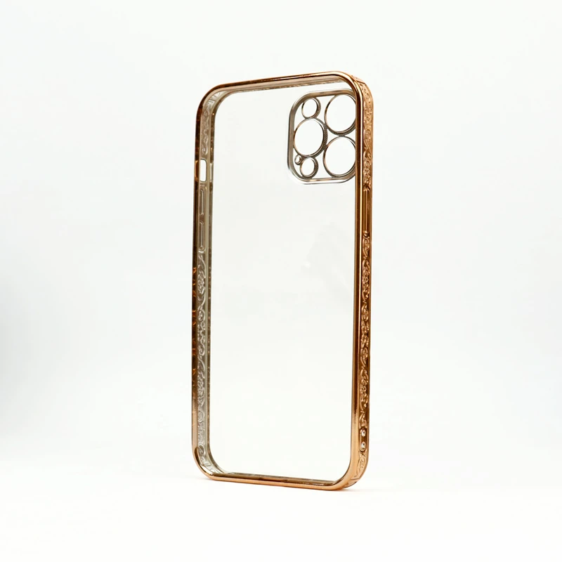 قاب شفاف دور طرحدار محافظ لنزدار iPhone 12 Pro Max
