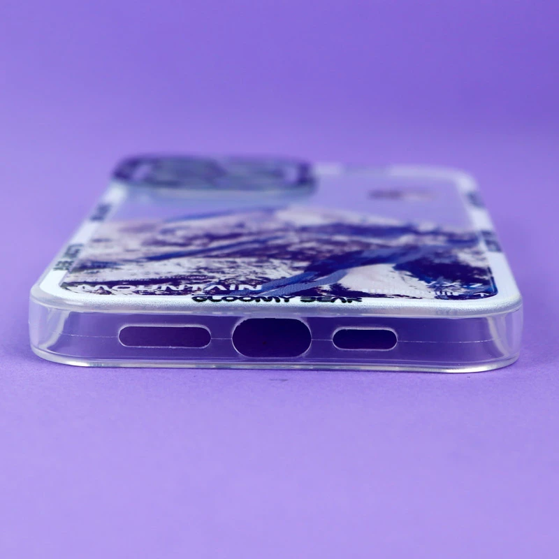 قاب ژله ای شفاف طرح کوهستان محافظ لنزدار iPhone 12 Pro Max