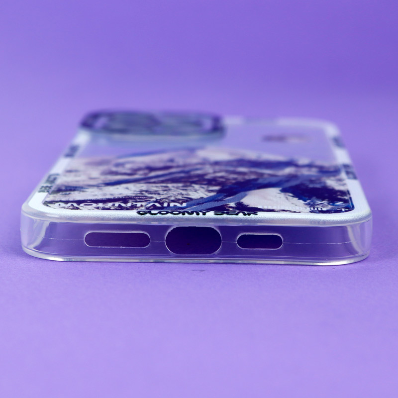 قاب ژله ای شفاف طرح کوهستان محافظ لنزدار iPhone 12 Pro Max