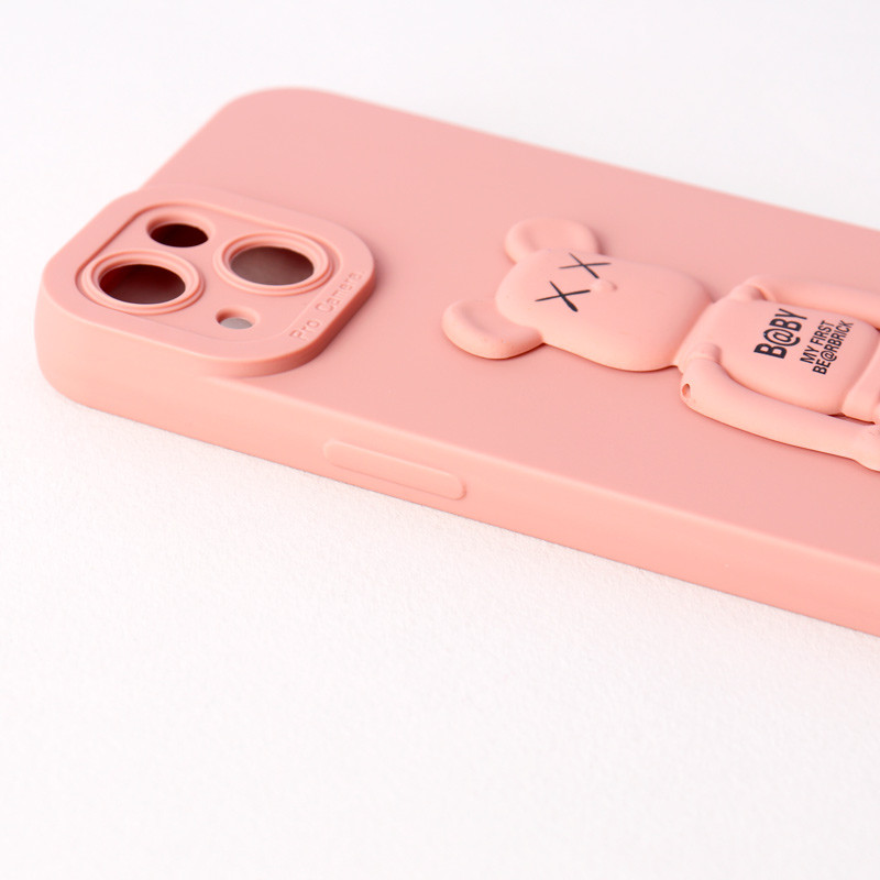 قاب سیلیکونی Bearbrick محافظ لنزدار iPhone 13