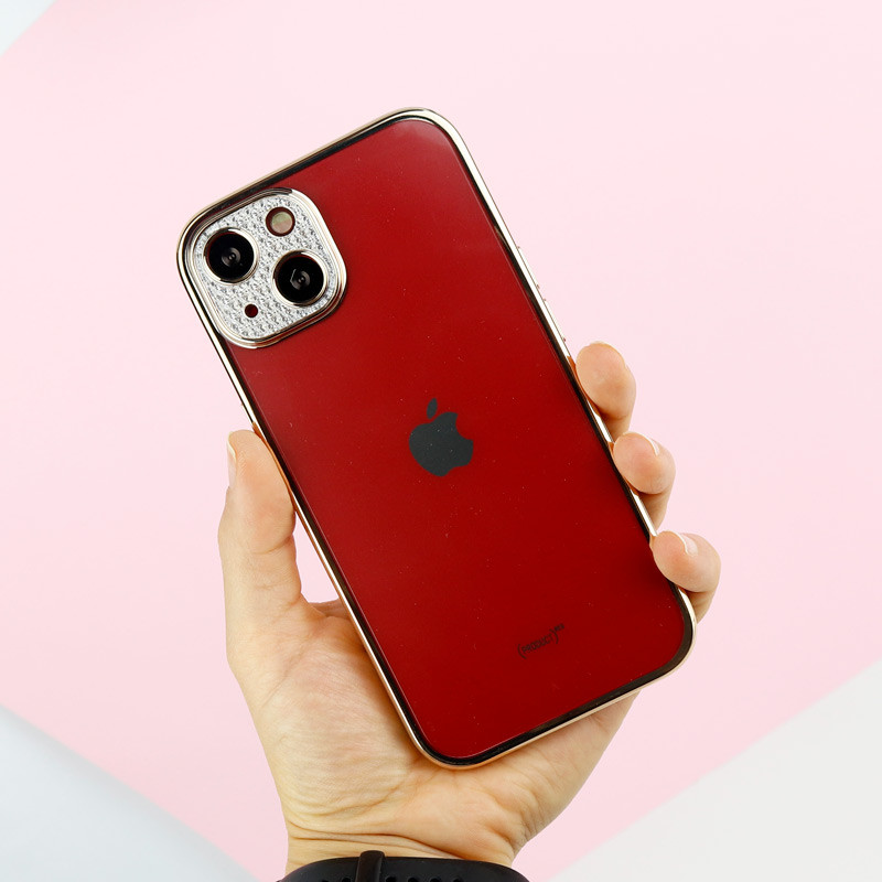 قاب پشت مات My Case نگین دار محافظ لنزدار iPhone 13