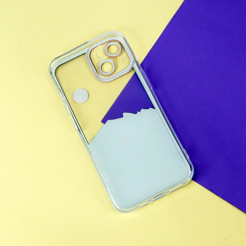 قاب ژله ای شفاف طرح کوهستان محافظ لنزدار iPhone 13