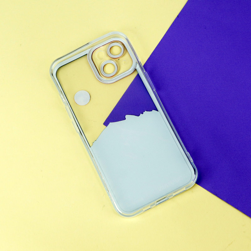 قاب ژله ای شفاف طرح کوهستان محافظ لنزدار iPhone 13