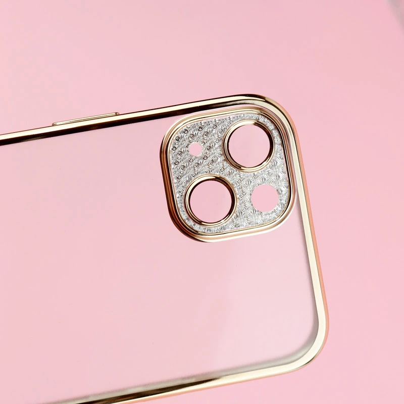 قاب پشت مات My Case نگین دار محافظ لنزدار iPhone 13