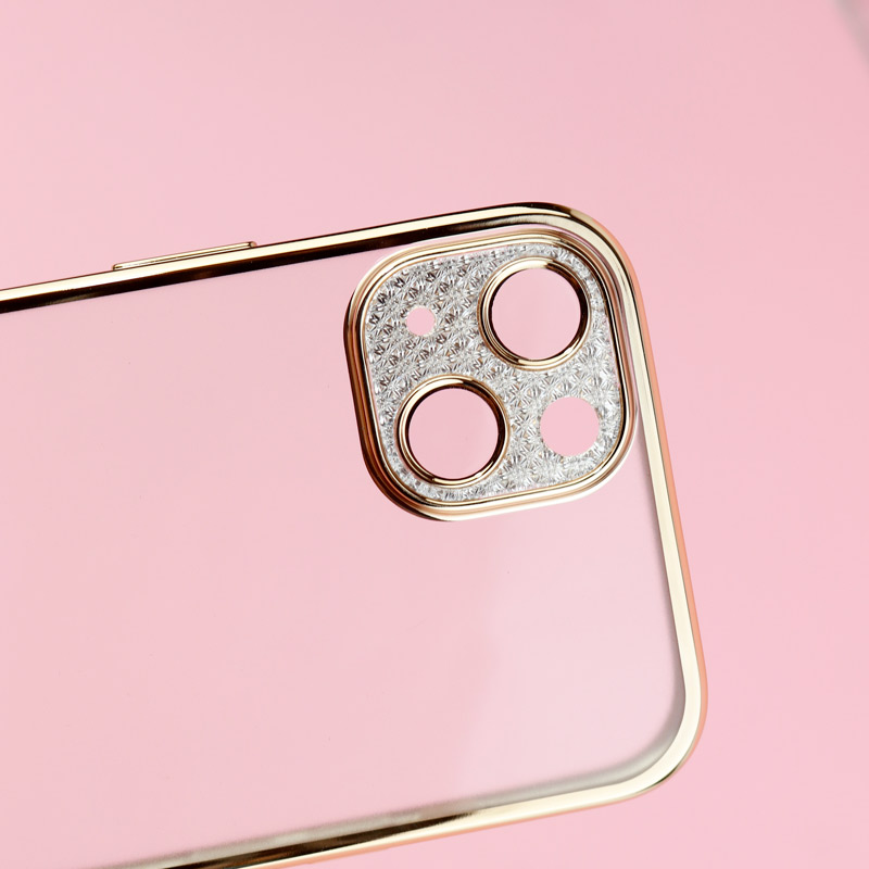قاب پشت مات My Case نگین دار محافظ لنزدار iPhone 13
