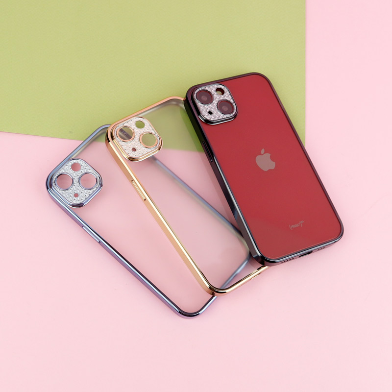 قاب پشت مات My Case نگین دار محافظ لنزدار iPhone 13