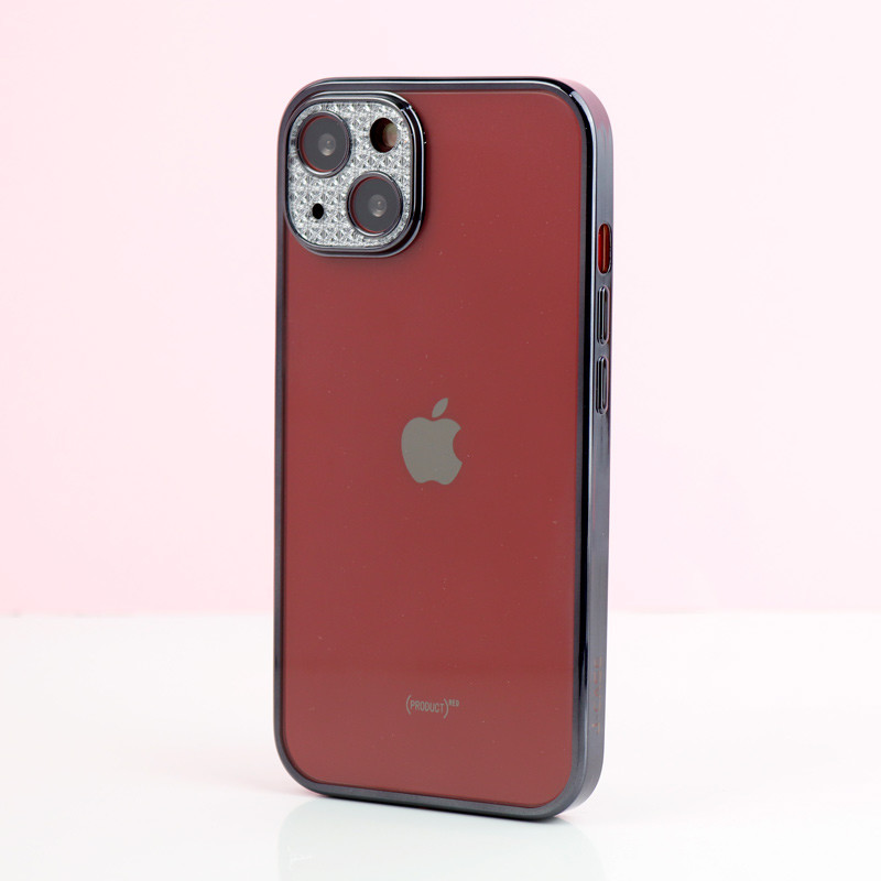 قاب پشت مات My Case نگین دار محافظ لنزدار iPhone 13
